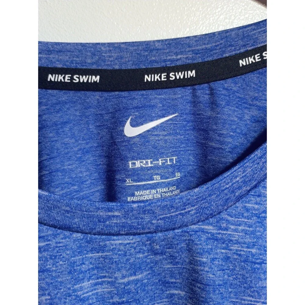 Nike Men's Heathered Long Sleeve Hydroguard Swim Shirt Rashguard XL